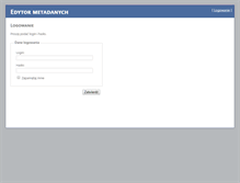 Tablet Screenshot of edytor.gugik.gov.pl