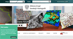 Desktop Screenshot of gugik.gov.pl