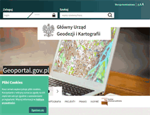 Tablet Screenshot of gugik.gov.pl